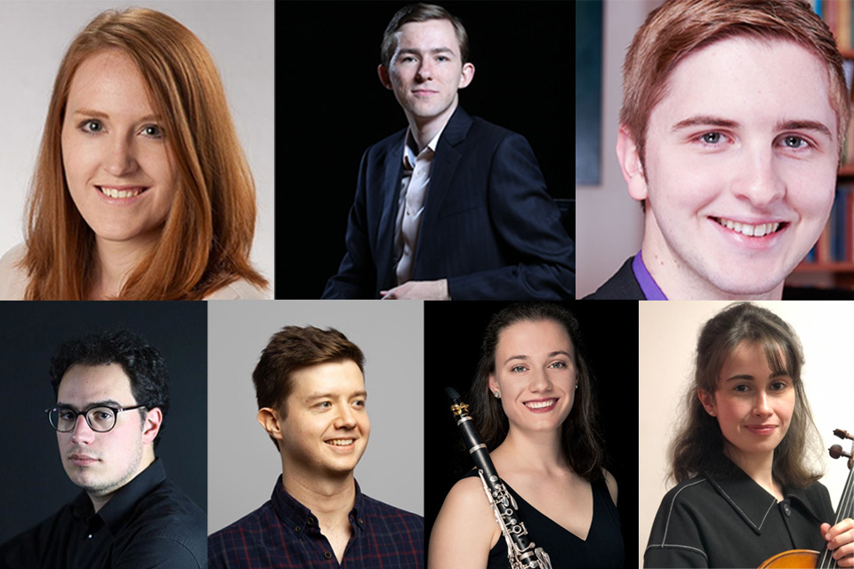 Musicians who will hold RCM fellowships for 2021-22